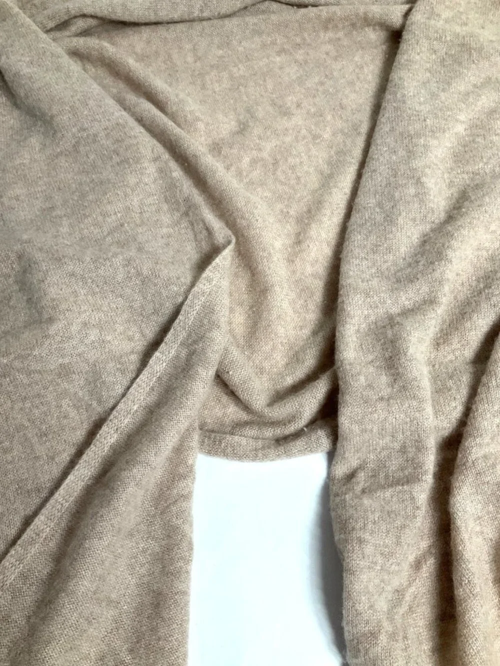 White & Warren Cashmere Travel Wrap in Taupe Heather